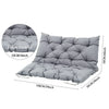 Outdoor Bench Cushion 2-3 Seater Hanging Swing Chair Garden Backrest Bench Mat