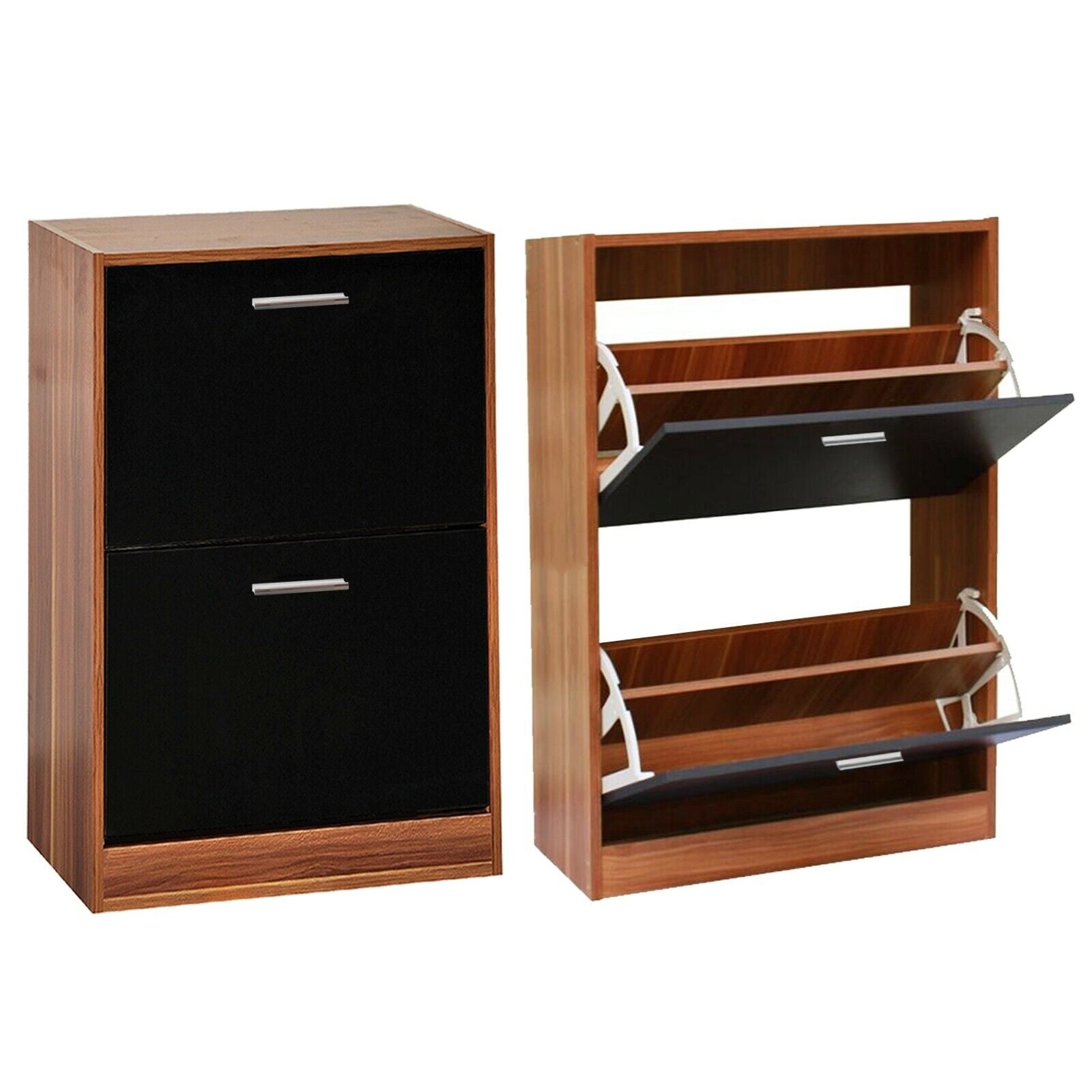 Shoe Cabinet Storage Unit Wooden Shoe Rack Stand Cupboard 2 3 Drawer Organiser