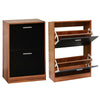 Shoe Cabinet Storage Unit Wooden Shoe Rack Stand Cupboard 2 3 Drawer Organiser