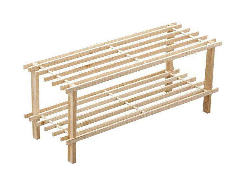 36 PAIR HANGING OVER THE DOOR SHOE RACK 2,3,4 TIER SLATTED WOODEN SHOE RACK UNIT