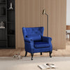 Upholstered Winged Armchair High Back Chair Sherlock Sofa Fabric Fireside Rivet