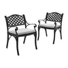 Cast Aluminium Garden Patio Table Chairs with Cushion Furniture Dining Set 5pcs