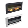 Wall Mounted/Insert Flat Glass Hanging Bio Ethanol Fireplace Biofire Fire Burner