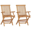 Folding Garden Chairs Foldable Chairs Dining Chairs Solid Wood Teak vidaXL