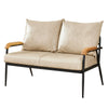 1/2/3 Seater Faux Leather Sofa Armchairs Couches Livingroom Black Brown Modern