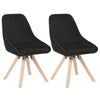 Set of 1/2/4/6 Dining Chairs Swivel Chairs Wooden Home Office Commercial