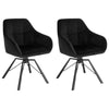 1/2/4/6 Velvet Swivel Dining Chairs Padded Seat Accent home & restaurants