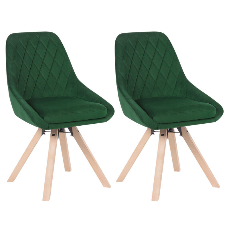 Set of 1/2/4/6 Dining Chairs Swivel Chairs Wooden Home Office Commercial