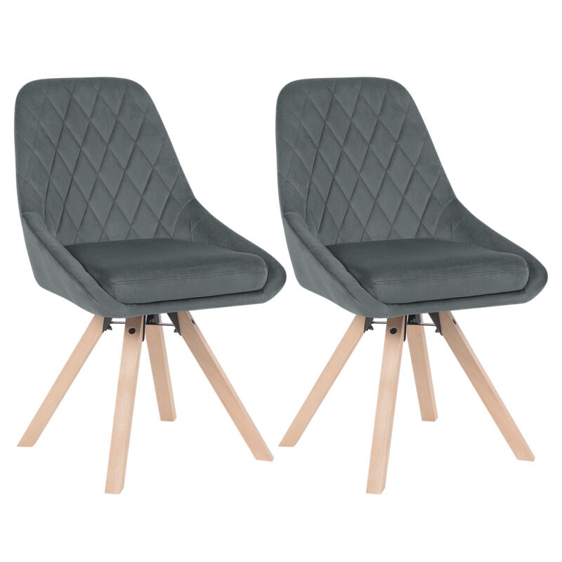 Set of 1/2/4/6 Dining Chairs Swivel Chairs Wooden Home Office Commercial