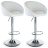 Venus Bar Stools Faux Leather Gas Lift Modern Breakfast Kitchen Barstool Swivel