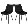 2/4x Dining Chairs with Velvet Padded Seat Kitchen Living Room Lounge Armchairs