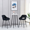 2X Bar Stools Velvet Bar Chairs Metal Legs Breakfast Bar Pub Chair Kitchen Home