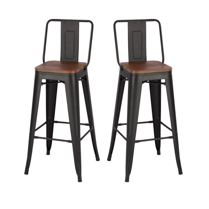 High Bistro Bar Table & 2/4 Stools Set Breakfast Dining Table Chair Set Pub Unit