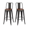 High Bistro Bar Table & 2/4 Stools Set Breakfast Dining Table Chair Set Pub Unit