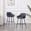 1/2/4X Bar Stools Breakfast Velvet Padded Bar Chairs Seat Kitchen Pub Stool UK