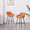1/2/4X Bar Stools Breakfast Velvet Padded Bar Chairs Seat Kitchen Pub Stool UK