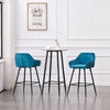 1/2/4X Bar Stools Breakfast Velvet Padded Bar Chairs Seat Kitchen Pub Stool UK