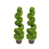 1/2Pcs Artificial Topiary Ball Green Plant Boxwood Potted Tree Indoor Outdoor UK