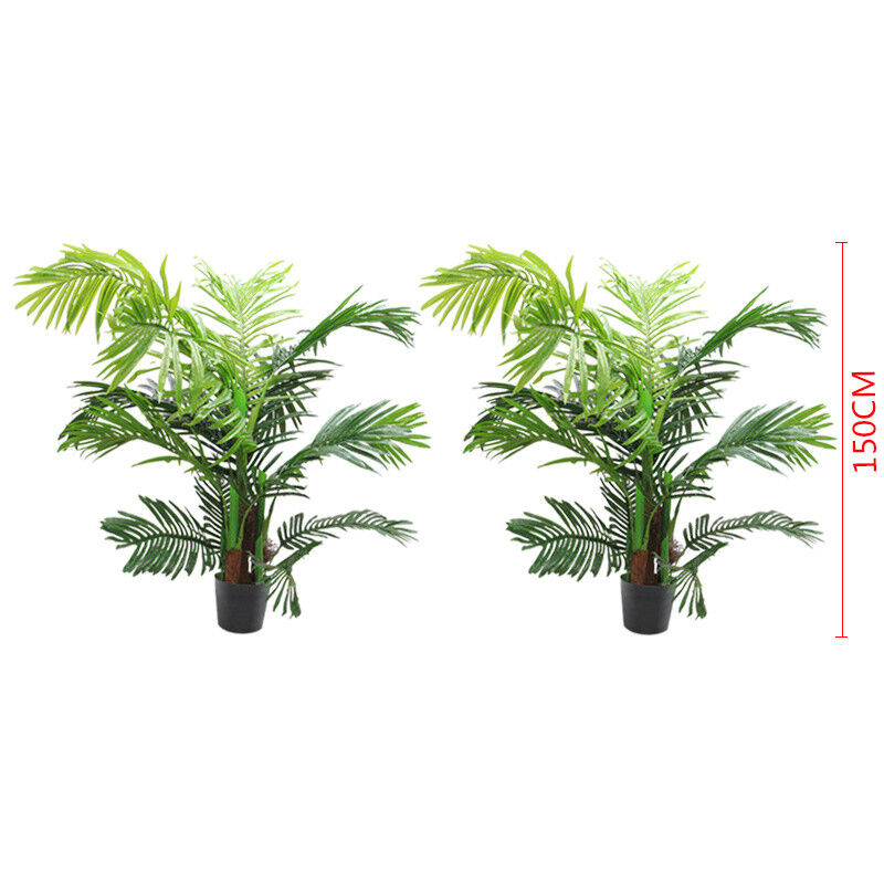 1/2Pcs Artificial Topiary Ball Green Plant Boxwood Potted Tree Indoor Outdoor UK