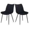2/4/6x Dining Chairs Velvet Padded Chairs w/ Backrest for Lounge Kitchen Counter