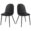 2/4/6x Dining Chairs Faux Leather Padded Chairs w/ Backrest Kitchen Living Room