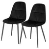 2/4/6x Velvet Dining Chairs with Backrest Upholstered Kitchen Chairs Restaurant