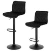 2/4/6x Breakfast Bar Stools Velvet Swivel Gas Lift Chair Kitchen Cafe Barstools