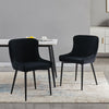 2X Velvet Dining Chairs Diamond Seat Padded Kitchen Dining room Chairs CLIPOP