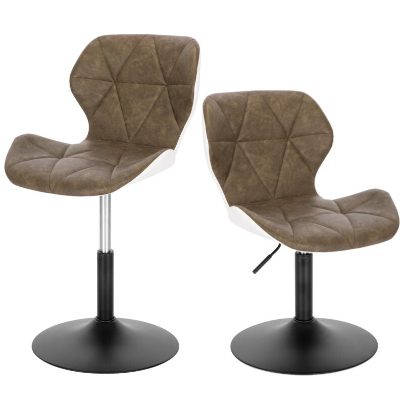 2/4/6x Bar Stools Adjustable Height Gas Lift Swivel Chairs Breakfast Pub Cafe