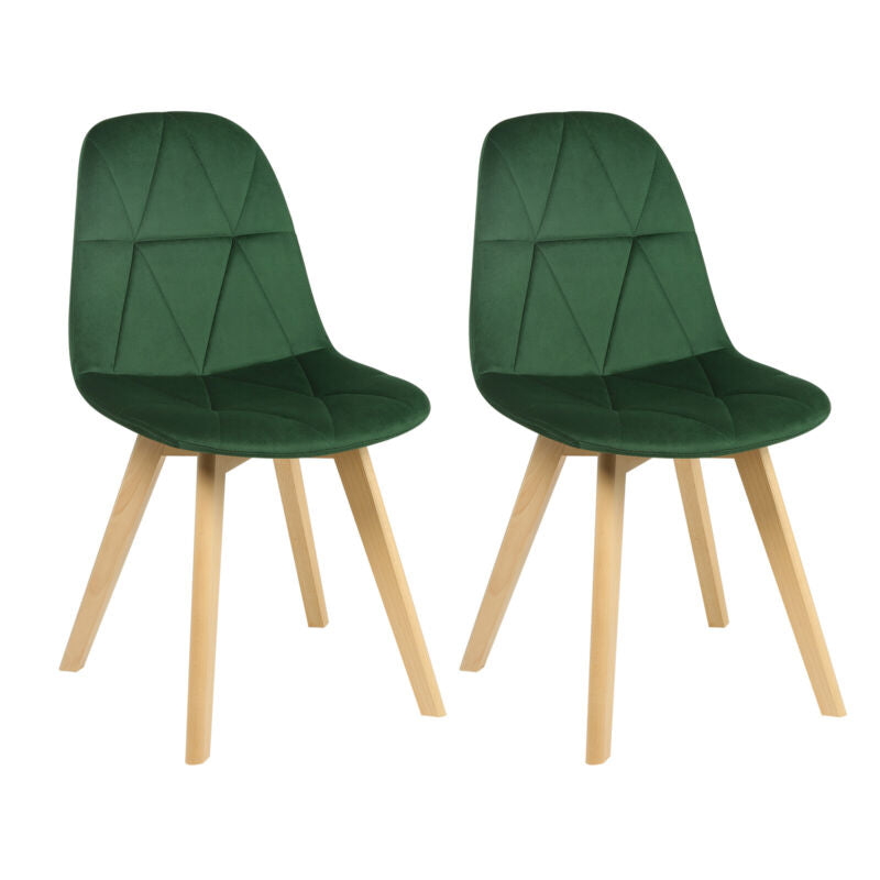 2/4/6x Dining Chairs Velvet Upholstered Chairs w/ Backrest Kitchen Lounge Office