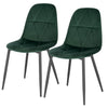 2/4/6x Velvet Dining Chairs with Backrest Upholstered Kitchen Chairs Restaurant