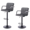 Bar Stools with Back Velvet Padded Stool Swivel Gas Lift Kitchen Breakfast Chair