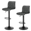 2/4/6x Breakfast Bar Stools Velvet Swivel Gas Lift Chair Kitchen Cafe Barstools