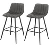 1/2/4x Bar Stool Kitchen Pub Cafe High Chair Footrest Bckrest Breakfast Barstool
