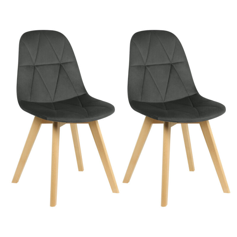 2/4/6x Dining Chairs Velvet Upholstered Chairs w/ Backrest Kitchen Lounge Office