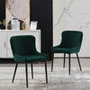 2X Velvet Dining Chairs Diamond Seat Padded Kitchen Dining room Chairs CLIPOP