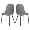 2/4/6x Dining Chairs Faux Leather Padded Chairs w/ Backrest Kitchen Living Room