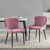 2X Velvet Dining Chairs Diamond Seat Padded Kitchen Dining room Chairs CLIPOP