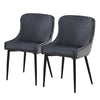 2X Velvet Dining Chairs Diamond Seat Padded Kitchen Dining room Chairs
