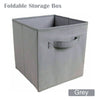 Foldable Storage Canvas Collapsible Folding Box Clothes Organizer Fabric Cube UK