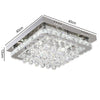 LED Crystal Ceiling Light Chandelier Lamp Modern Kitchen Bedroom Living Room