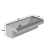 20/30/60cm Stainless Steel Spillway Waterfall Water Blade Koi Pond Weir Cascade