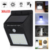 1/2/4pc LED Solar Powered Motion Sensor Light Outdoor Garden Security Wall Light