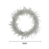 LED Devil Angel Feather Wreath With Light Halloween Party Hanging Front Door DIY