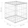 Garden Cube Gabion Raised Bed Galvanised Steel Stone Basket Raised Bed Wire Cage