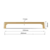 Simple Minimalist Gold Door Pull Drawer Knob Cabinet Handle Furniture Hardware