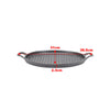 Non Stick Frying Pan Grill Skillet Reversible Griddle Plate Pan Hob BBQ Grill UK