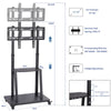 Ultra Heavy Duty Mobile 32-100 inch TV Stand Rolling TV Cart Mount with Wheels