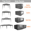 Top Cover Side Panels for Outdoor Pop Up Gazebo Garden Marquee Tent Replacement