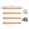 4x Wood Legs Pine Beech Ash Tapered Table Chest Chair Stool Sofa Legs